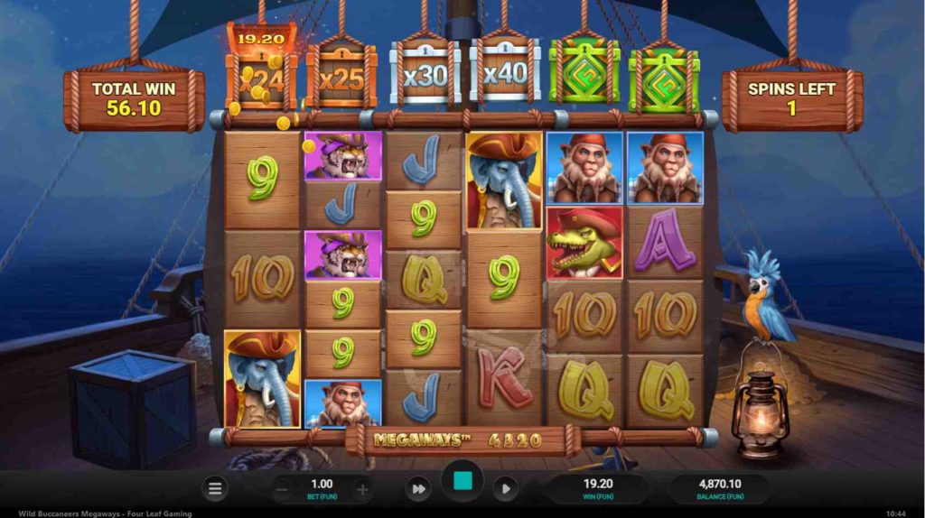 Wild Buccaneers Megaways Free Spins