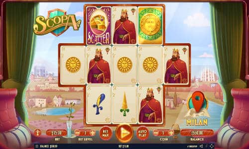 scopa slot gameplay